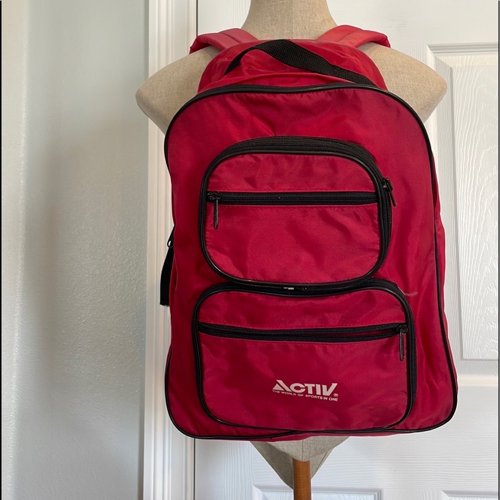 Backpack Red Expandable - image 1